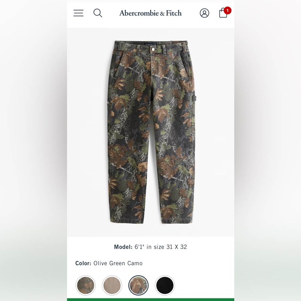 Abercrombie Camo Pants